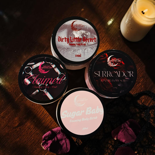 “Sinful Bathhouse” Foaming Body Scrubs